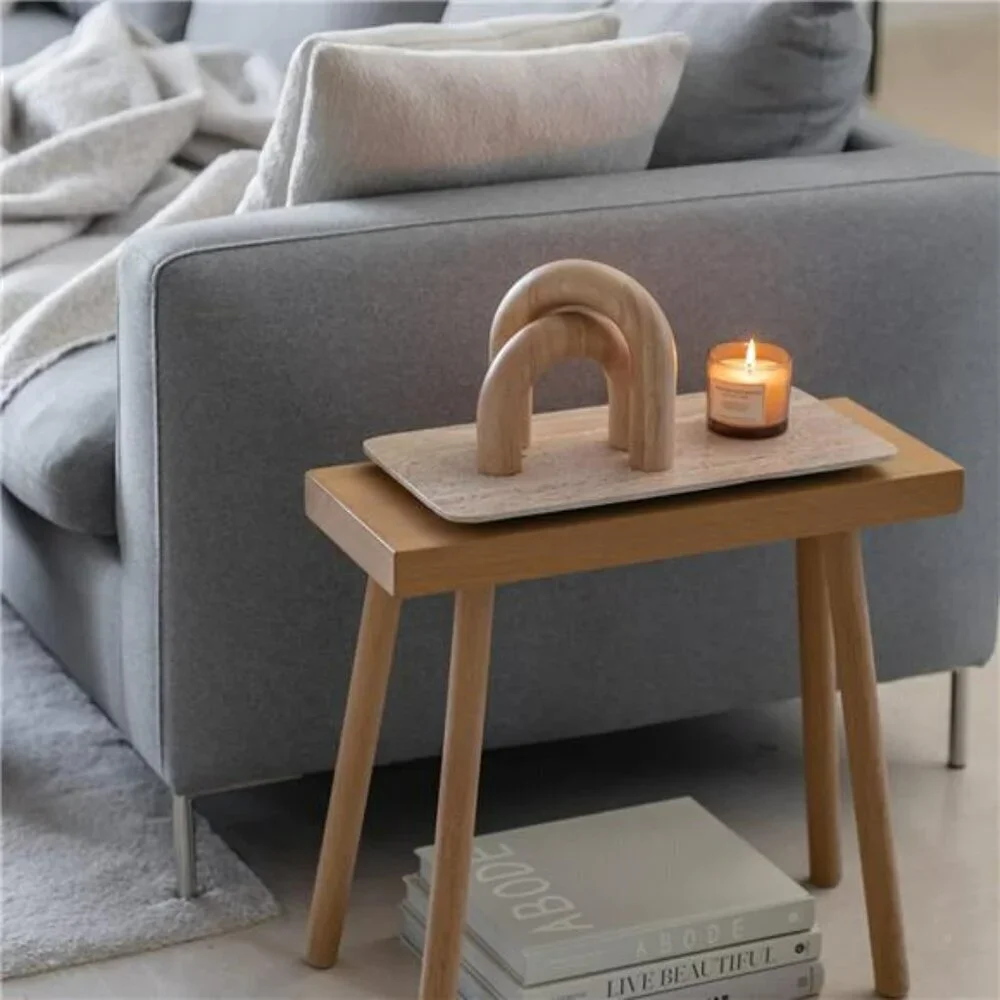 Wood Arch Decorative Objects Suitable for Coffee Table Decor Neutral Home Shelf